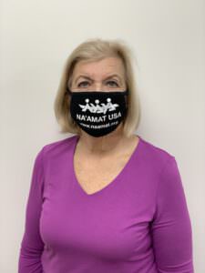 Mask with NA'AMAT USA Logo