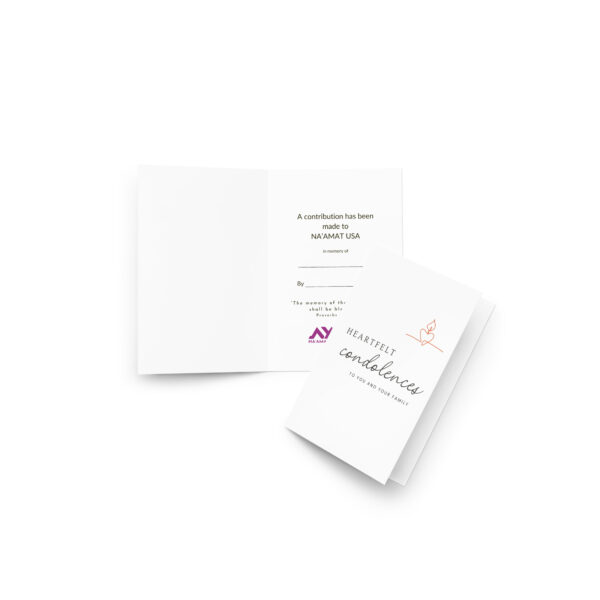 In Memory of Card: Heartfelt Condolences