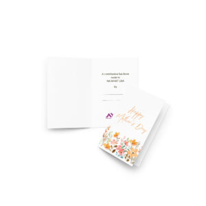 Contribution Card: Mother's Day Floral & Gold