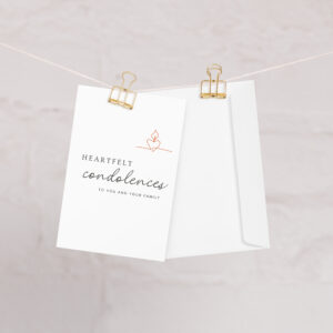 In Memory of Card: Heartfelt Condolences