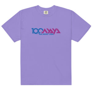 NA'AMAT 100th Anniversary Blue & Purple Logo T Shirt