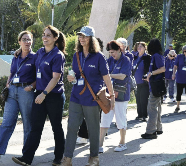 U.S. and Canadian members tour Sderot in December as part of their leadership seminar.