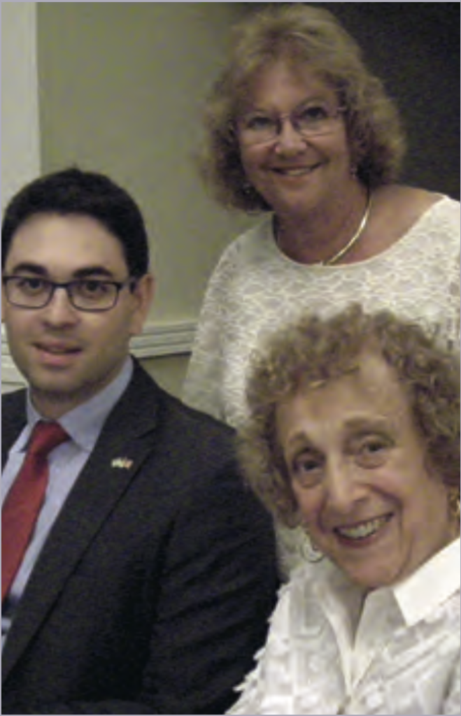 SOUTH FLORIDA — Guy Gilady, Deputy Consul General of Israel in Miami; Debbie Kohn (standing), national board member; and Chellie Wilensky, national president, at the Or and Mazal Dinner.